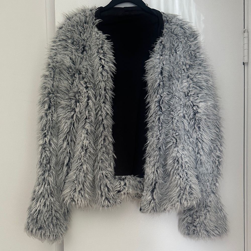 Mustard Seed Gray Teddy Jacket